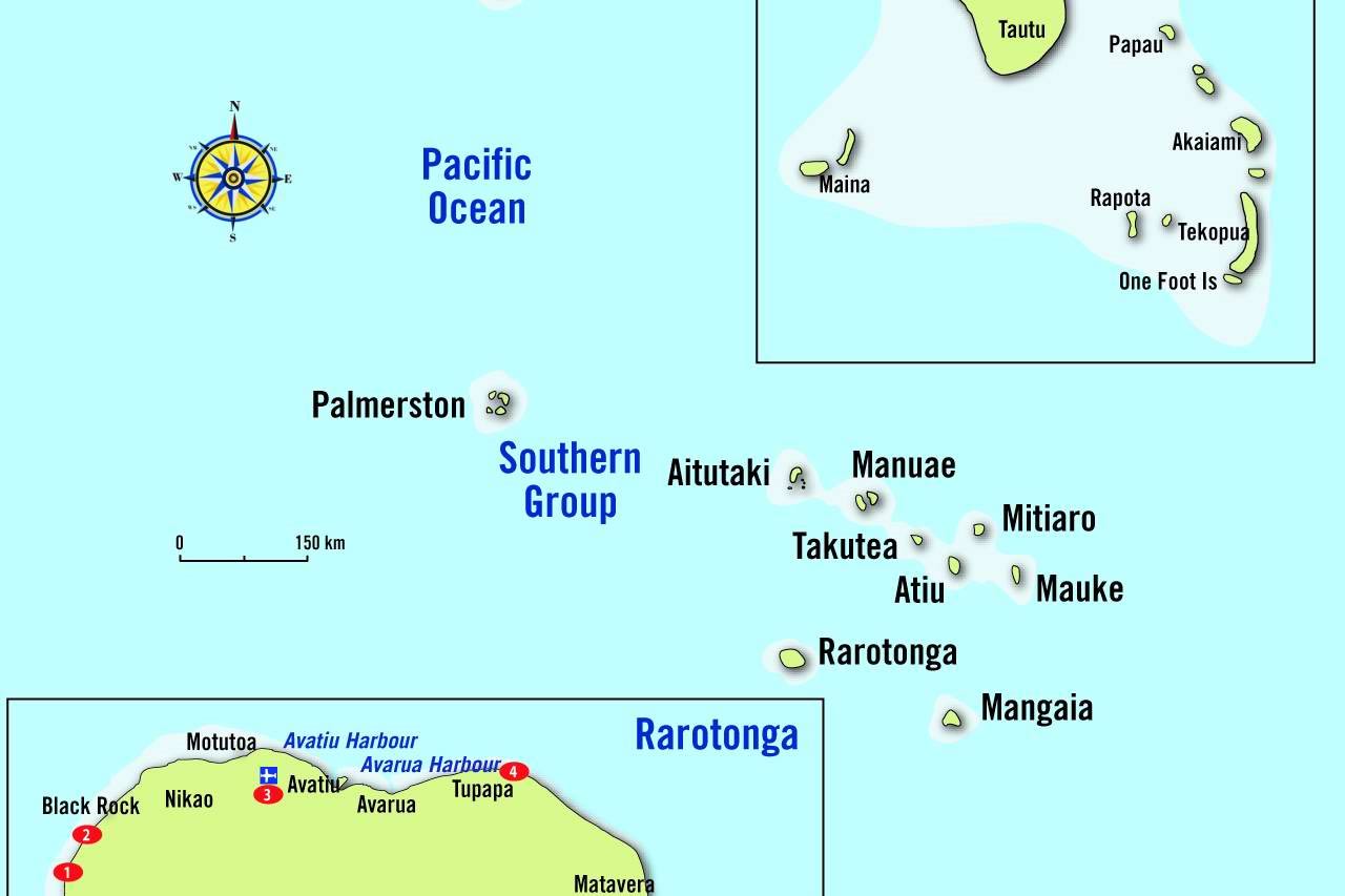 Cookovy Ostrovy mapa | mapa Cookovy Ostrovy